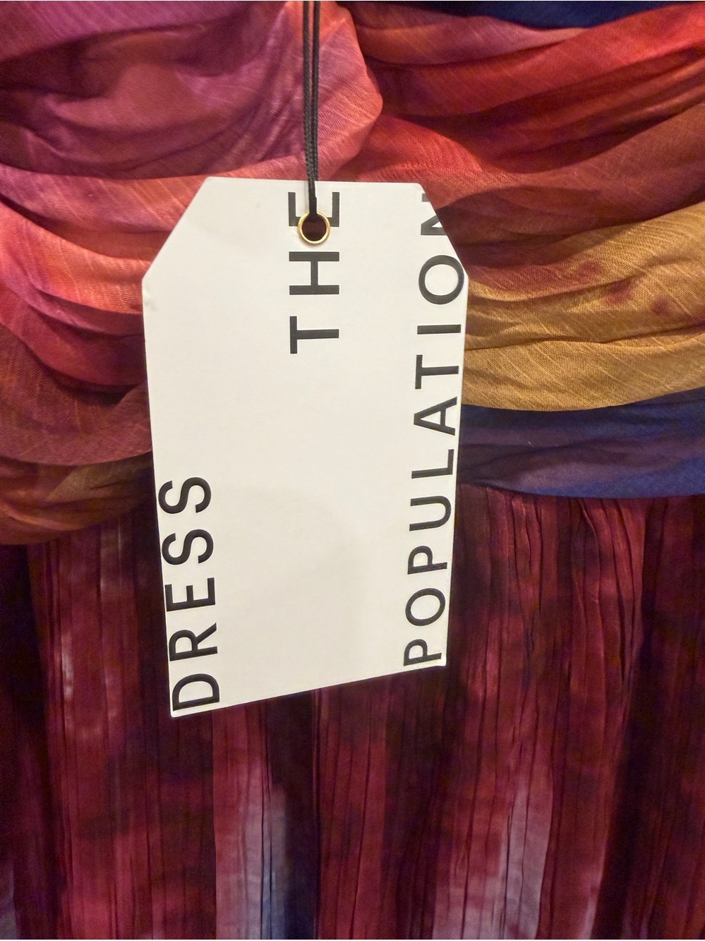 Dress The Population Womens Tau Colorful Maxi Dress Gown size large NWT - Picture 8 of 10
